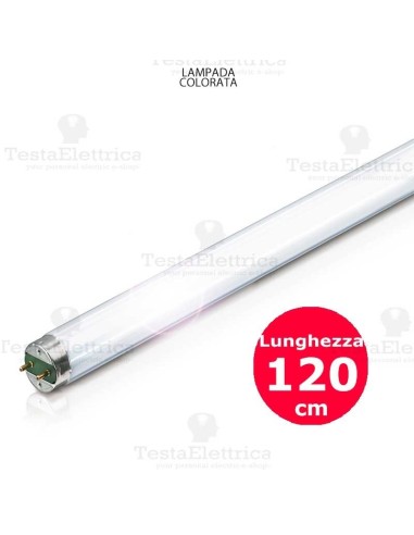 Tubo neon a led colorato rosso 120cm 