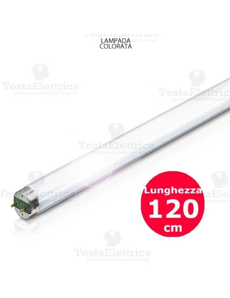 Tubo neon a led colorato rosso 120cm 