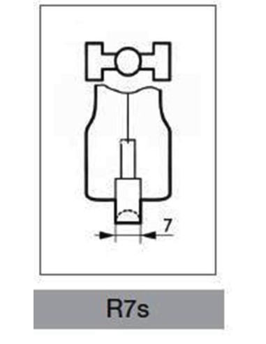 LED r7s dimmerabile 118 mm