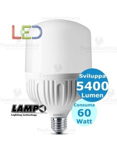 Lampadina a led alta luminosità 60 watt Lampo