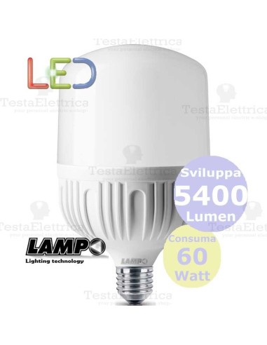 Lampadina a led alta luminosità 60 watt Lampo