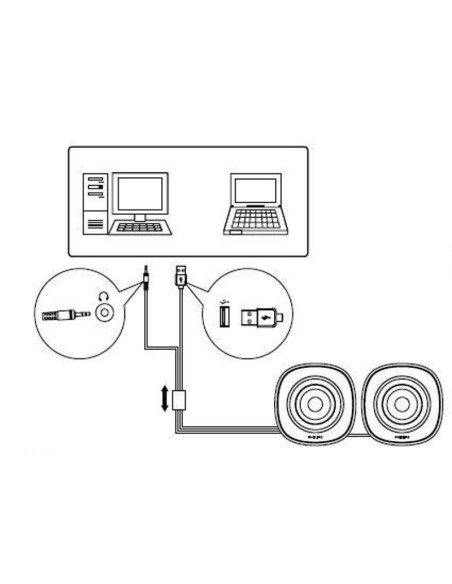 Altoparlanti multimediali 2.0 Philips