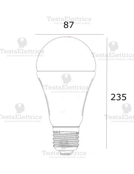 Lampadina a led hi power tulip WIVA