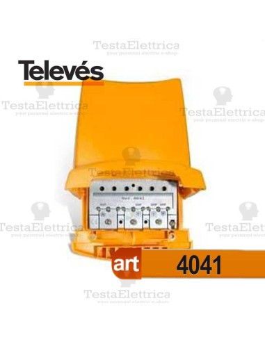 Miscelatore da palo VHF UHF UHF Televes con passaggio di corrente