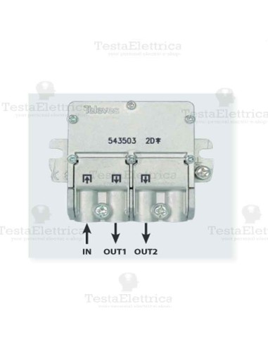 Mini Divisore 5...2400 MHz 2 uscite Televes
