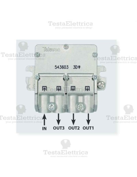 Mini Divisore 5...2400 MHz 3 uscite Televes