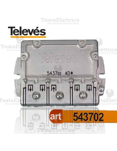 Divisore 5...2400 MHz 4 uscite Televes