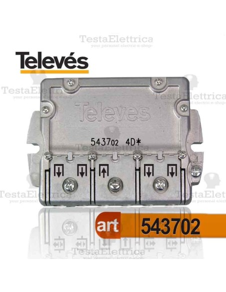 Divisore 5...2400 MHz 4 uscite Televes