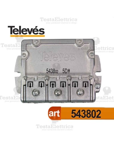 Divisore 5...2400 MHz 5 uscite Televes