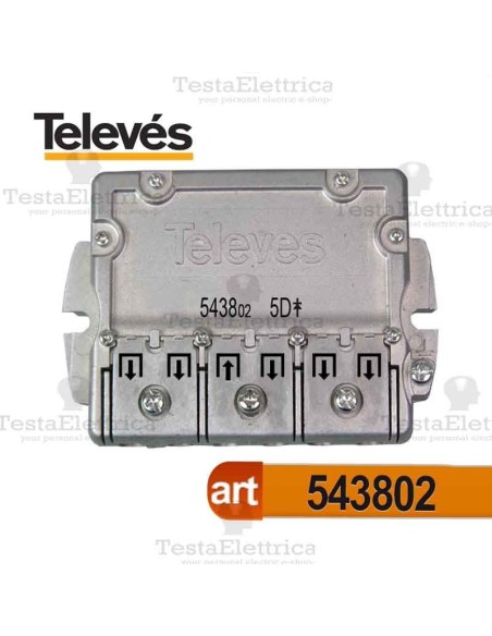 Divisore 5...2400 MHz 5 uscite Televes