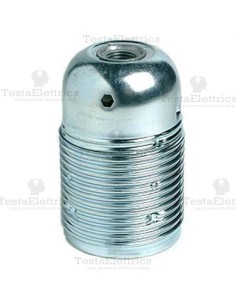 Portalampada E27 cromato lucido  filettato