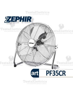Ventilatore industriale in metallo cromato Pf35CR Zephir 2