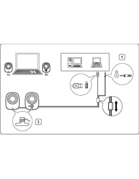 Altoparlanti multimediali 2.0 Philips