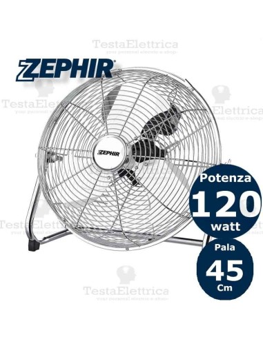 Ventilatore industriale acciaio Pf45CR Zephir