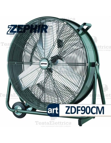 Ventilatore industriale con ruote ZDF90CM Zephir