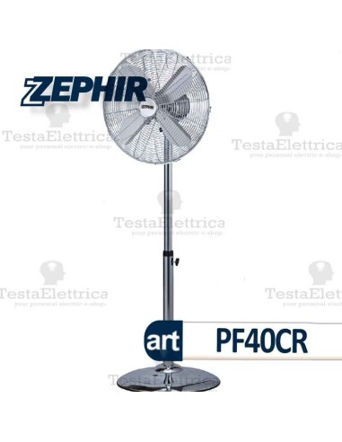 Ventilatore Piantana Acciaio cromato PF40CR Zephir