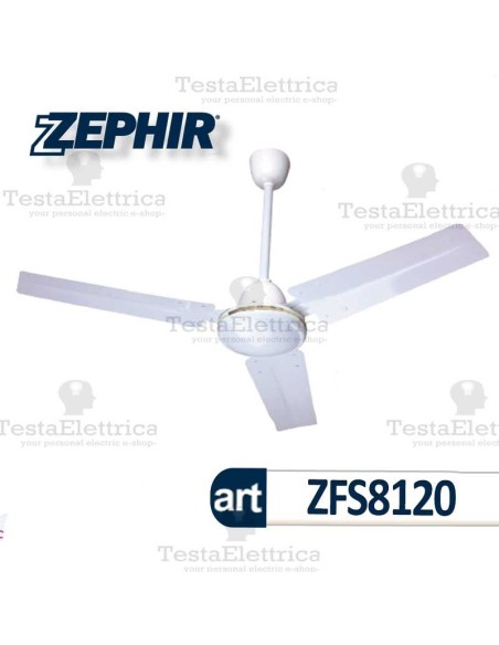 Ventilatore da soffitto bianco  ZFS8120 Zephir