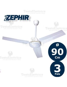 Ventilatore da soffitto bianco  ZFS8092 Zephir