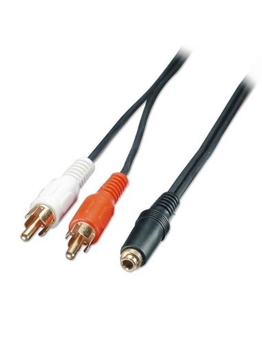 Adattatore audio stereo RCA a Jack 3.5mm Femmina Lindy