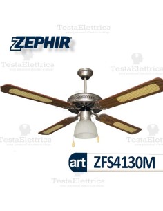 Ventilatore da soffitto Legno con luce Zephir 2
