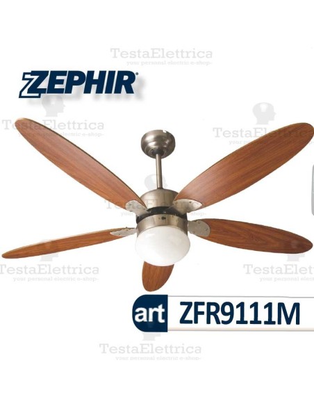Ventilatore da soffitto Noce con luce Zephir