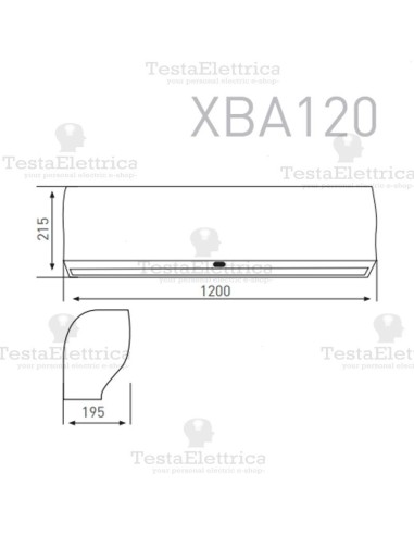 Barriera d' aria da 120 centimetri