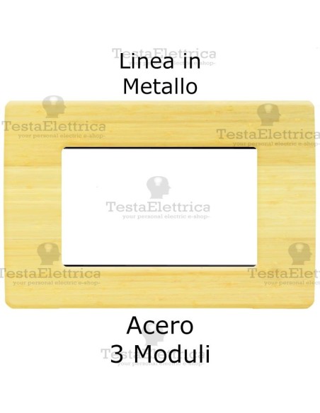 Placca in Metallo Acero compatibile con serie Bticino Matix 