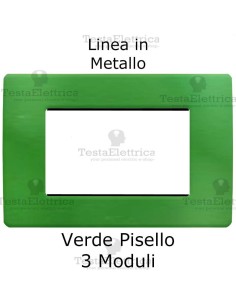 Placca in Metallo Verde compatibile con serie Bticino Matix 