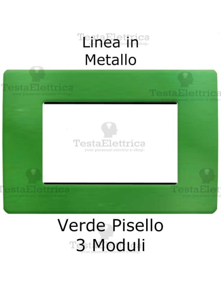 Placca in Metallo Verde compatibile con serie Bticino Matix 
