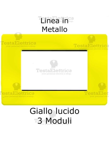 Placca in Metallo Giallo compatibile con serie Bticino Matix 