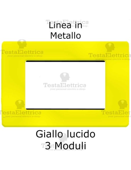 Placca in Metallo Giallo compatibile con serie Bticino Matix 