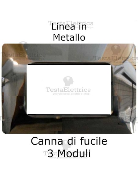 Placca in Metallo Canna di fucile compatibile con serie Bticino Matix