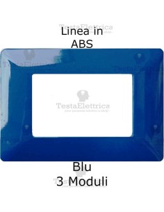 Placca in ABS Blu compatibile con serie Bticino Matix