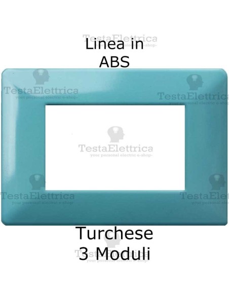 Placca in ABS Turchese compatibile con serie Bticino Matix