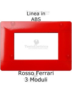 Placca in ABS Rosso Ferrari compatibile con serie Bticino Matix