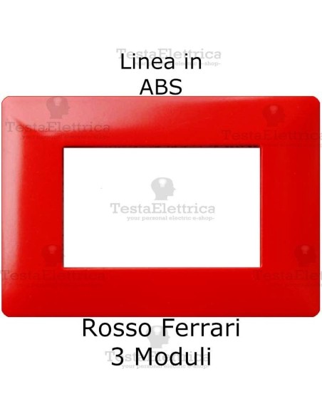 Placca in ABS Rosso Ferrari compatibile con serie Bticino Matix