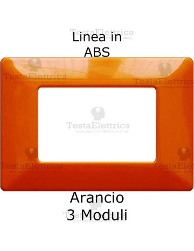 Placca in ABS Arancio Chiaro compatibile con serie Bticino Matix