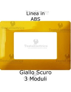 Placca in ABS Giallo scuro compatibile con serie Bticino Matix