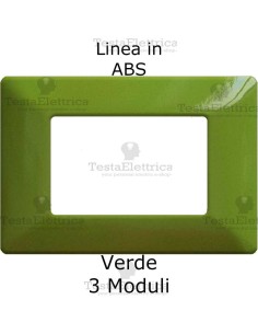 Placca in ABS Verde  Chiaro compatibile con serie Bticino Matix