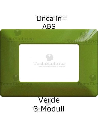 Placca in ABS Verde  Chiaro compatibile con serie Bticino Matix