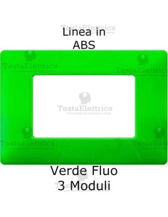 Placca in ABS Verde  Fluò compatibile con serie Bticino Matix