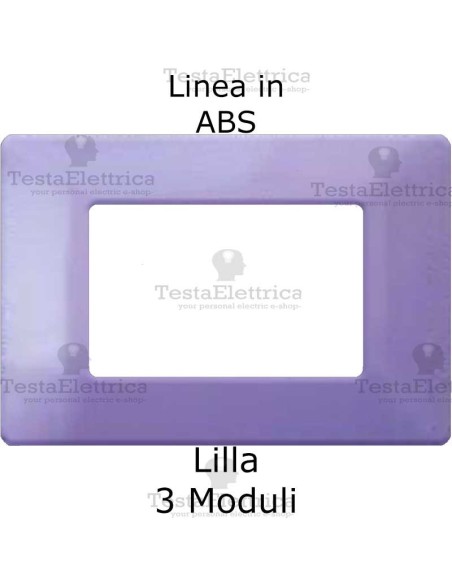 Placca in ABS Lilla  compatibile con serie Bticino Matix