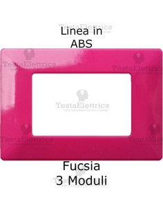 Placca in ABS Fucsia  compatibile con serie Bticino Matix