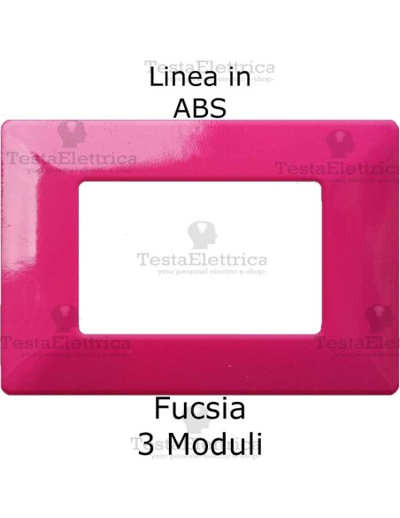 Placca in ABS Fucsia  compatibile con serie Bticino Matix