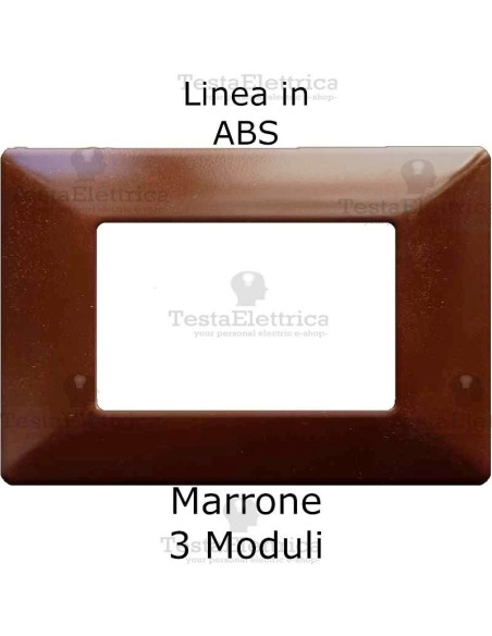 Placca in ABS Marrone compatibile con serie Bticino Matix
