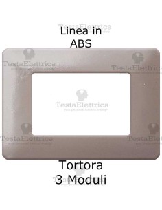 Placca in ABS Tortora compatibile con serie Bticino Matix