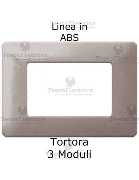 Placca in ABS Tortora compatibile con serie Bticino Matix