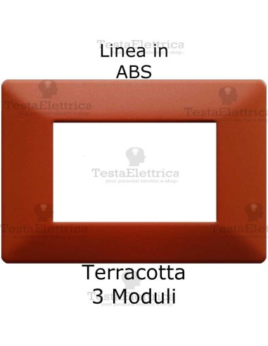 Placca in ABS Terracotta compatibile con serie Bticino Matix
