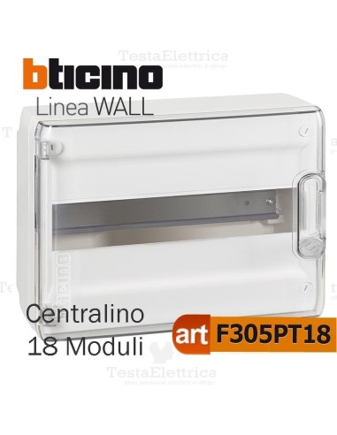 Centralino da parete serie wall F305PT18  18 moduli Bticino 