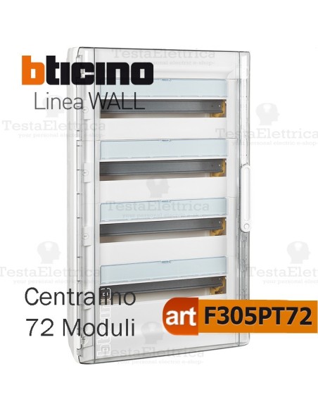 Centralino da parete serie wall F305PT72  72 moduli Bticino 